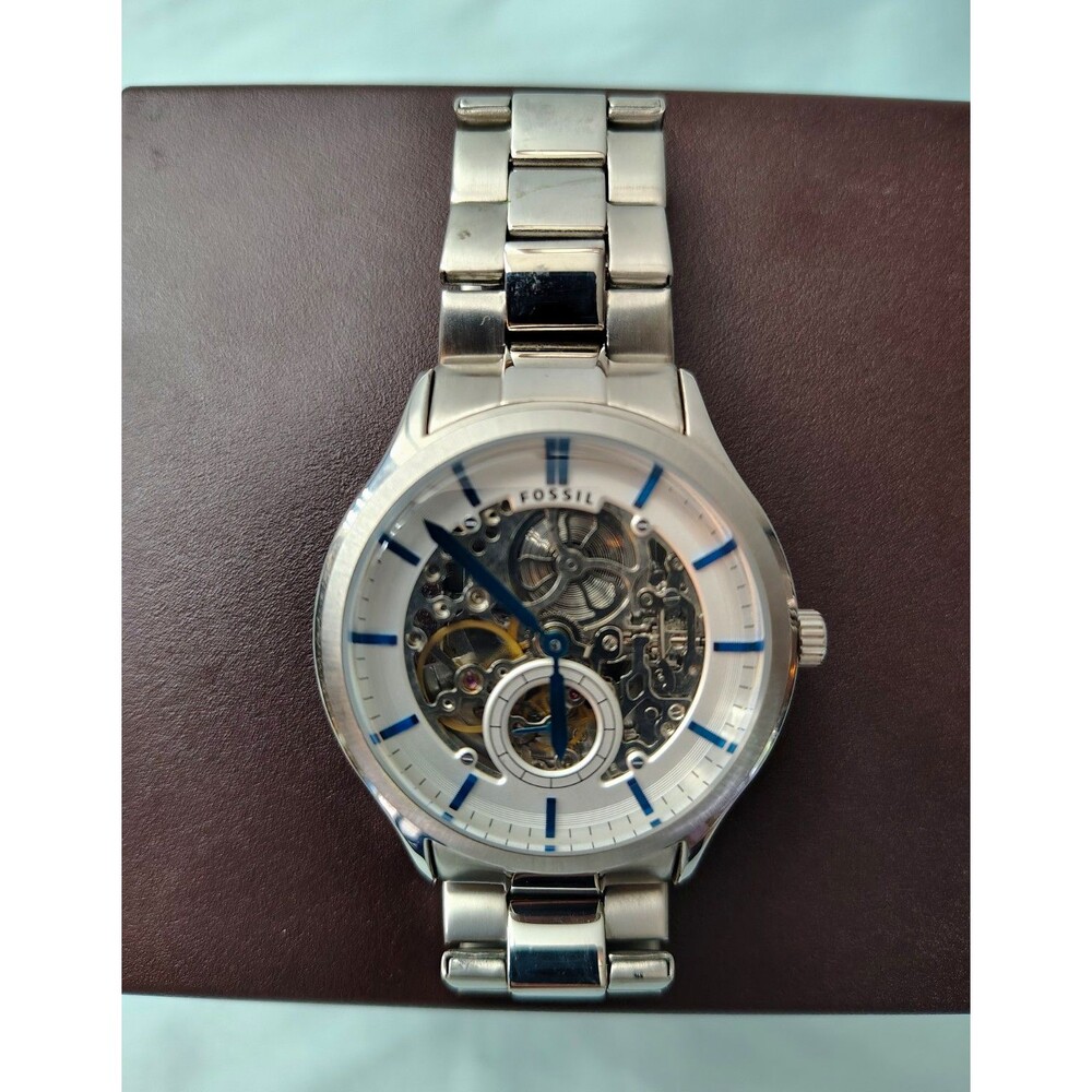 Fossil Men’s Ansel ME3021 Dial 43mm Silver Stainless Steel Bracelet
